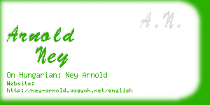 arnold ney business card